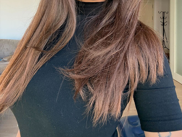 Haar nach der KORALLS Routine