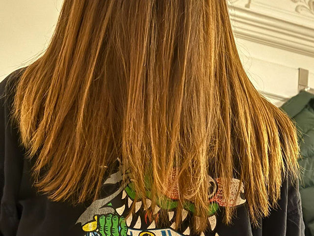 Haar vor der KORALLS Routine