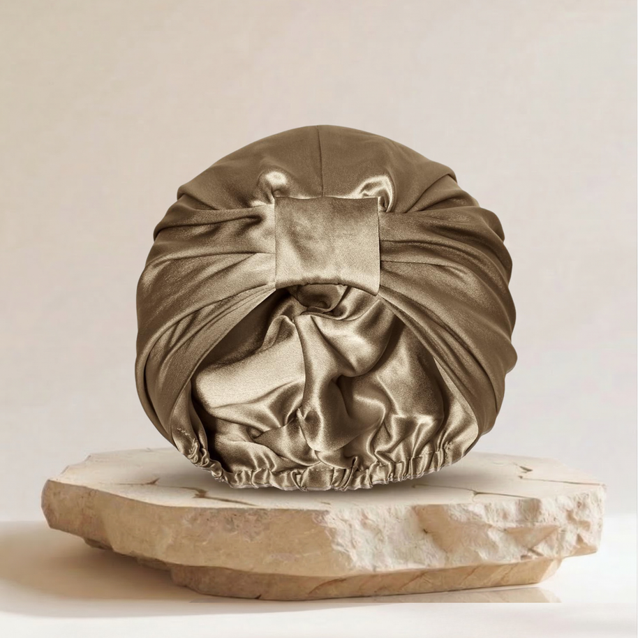 Seidenhaube aus Maulbeerseide | Knot Style (S/M)